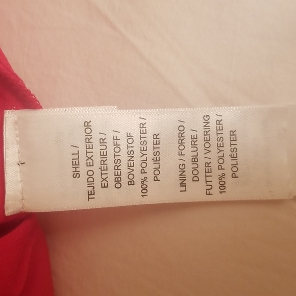 ❤💃 Aidan Mattox Red Fringe Embellished High Neck Dress💃 - Picture 11 of 11